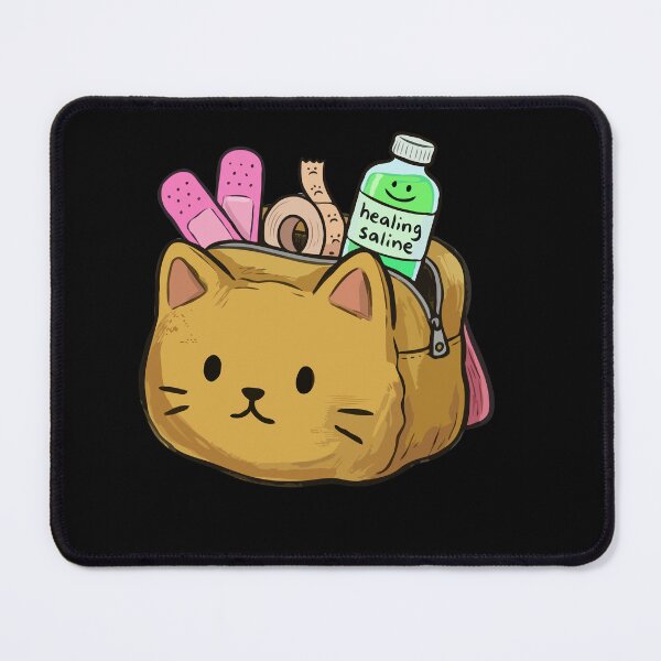 Item preview, Whimsical Feline Emergency Bag designed and sold by Emegan Print Art.