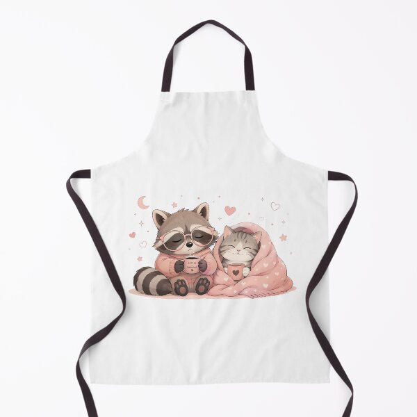 Item preview, No Thoughts Just Cozy Vibes T-Shirt | Sleepy Raccoon & Cat designed and sold by Ashley critters.