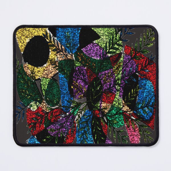 Item preview, Abstract Collision Botanical BR stonewall colorful geometric abstract design designed and sold by SmashingDeals.
