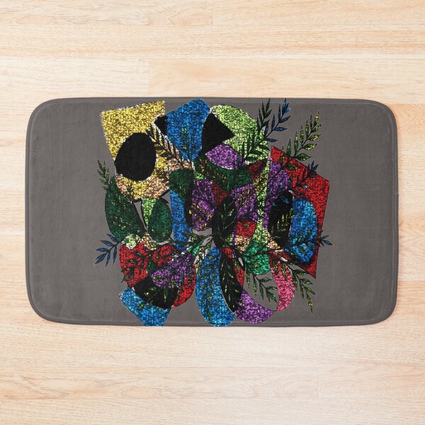 Item preview, Abstract Collision Botanical BR stonewall colorful geometric abstract design designed and sold by SmashingDeals.