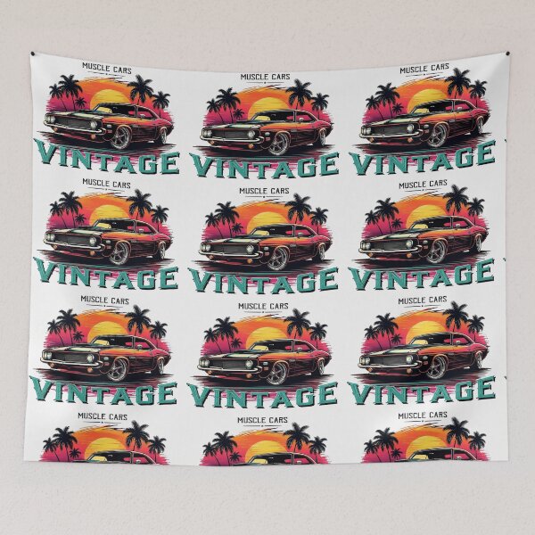 Item preview, American Muscle Cars Retro Vintage Power Design | Classic USA Car Enthusiast Tee designed and sold by allin14fun.