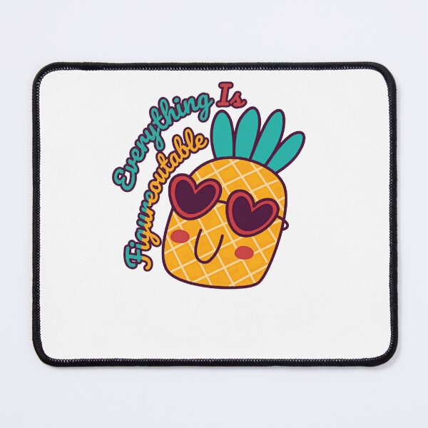 Item preview, Everything Is Figureoutable Pineapple Positive Quote Optimistic Problem Solver designed and sold by RetroMini2026.