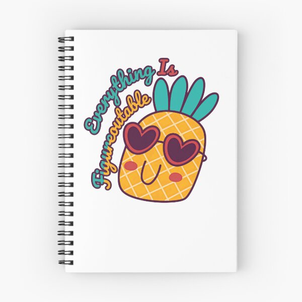 Item preview, Everything Is Figureoutable Pineapple Positive Quote Optimistic Problem Solver designed and sold by RetroMini2026.