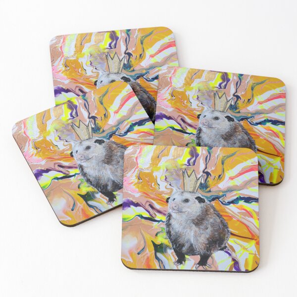 Item preview, Party Animal, Opossum Painting designed and sold by Joyful Chaos Art.