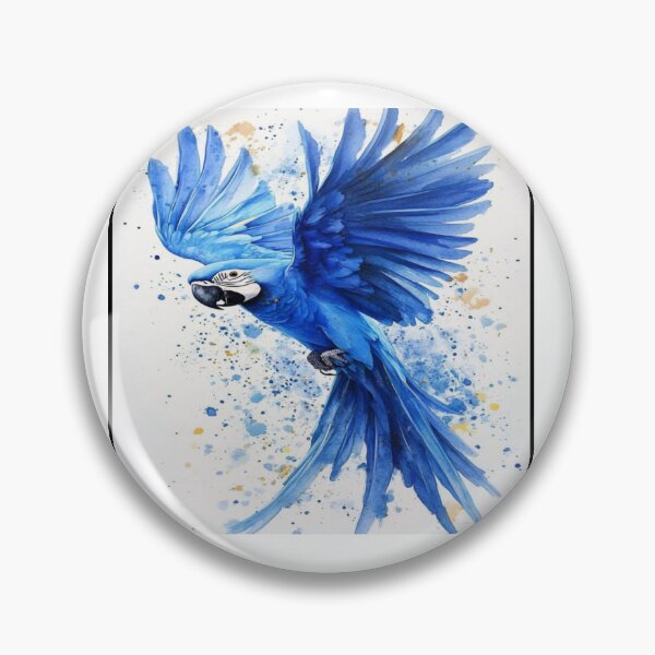 Item preview, Tropical Blue  Parrot  Wing Spread Artwork  designed and sold by NivyasArtistry.