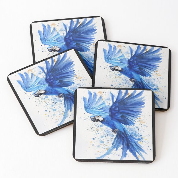 Item preview, Tropical Blue  Parrot  Wing Spread Artwork  designed and sold by NivyasArtistry.