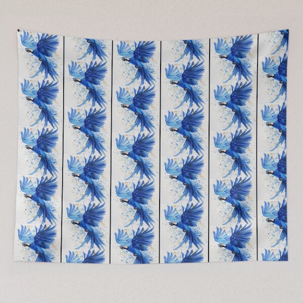Item preview, Tropical Blue  Parrot  Wing Spread Artwork  designed and sold by NivyasArtistry.