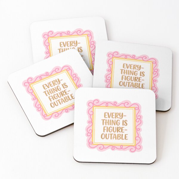 Item preview, Everything Is Figureoutable Motivation Quote Positive Mindset Empowerment designed and sold by RetroMini2026.