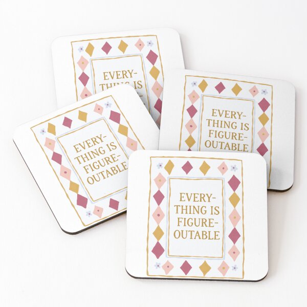 Item preview, Everything Is Figure-Outable Motivational Quote Positive Mindset designed and sold by RetroMini2026.