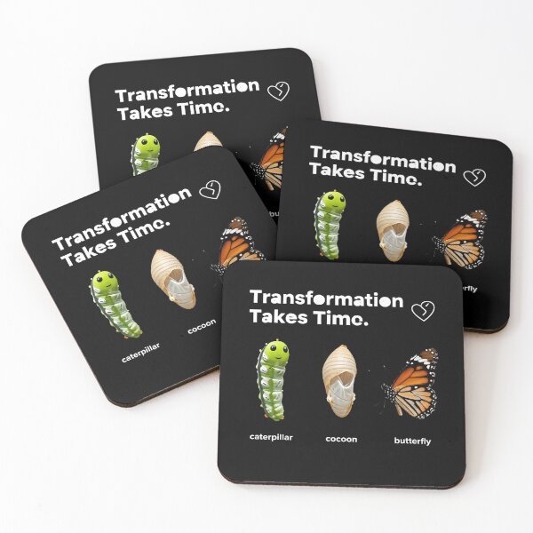 Item preview, Transformation Takes Time: Butterfly Growth Graphic designed and sold by artlife4.