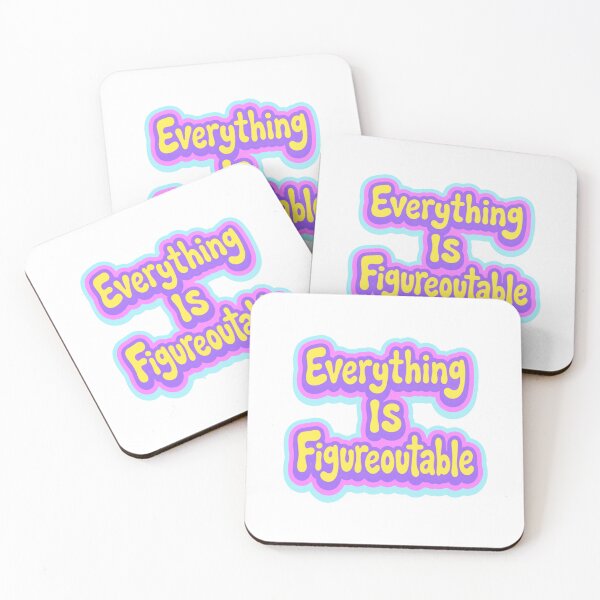 Item preview, Everything Is Figureoutable Motivation Inspiration Optimism Mindset designed and sold by RetroMini2026.