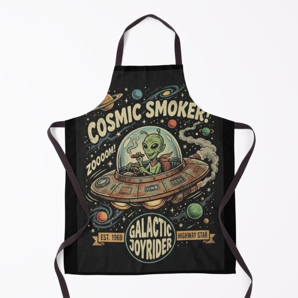 Item preview, Smoking Alien UFO designed and sold by ALL ART .