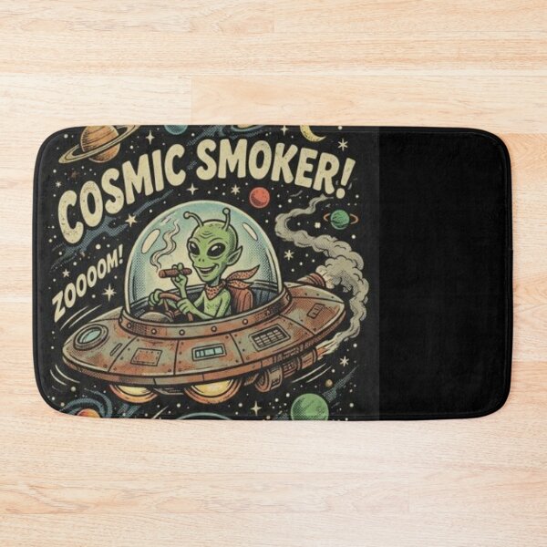 Item preview, Smoking Alien UFO designed and sold by ALL ART .