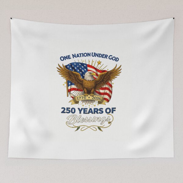 Item preview, One Nation Under God 250 Years Of Blessings USA  designed and sold by Thread&Fable.