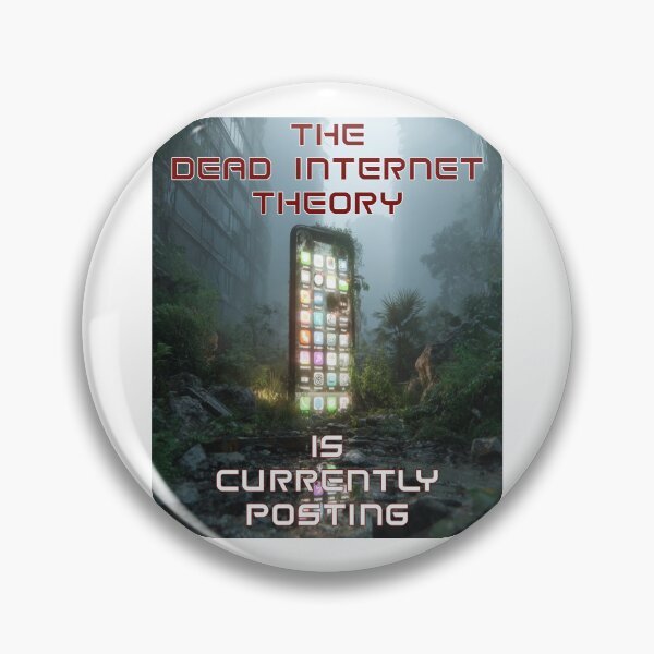 Item preview, Dead Internet Theory Dystopian Art | Synthetic Humanity Digital Nightmare designed and sold by Ignorant-Artist.