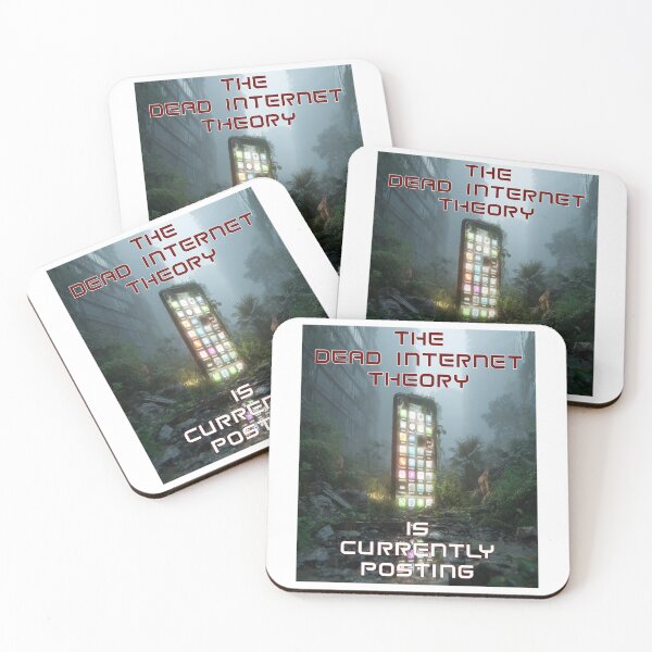 Item preview, Dead Internet Theory Dystopian Art | Synthetic Humanity Digital Nightmare designed and sold by Ignorant-Artist.