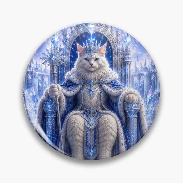 Item preview, Future Dream Escapes Celestial Frost King Ice Throne Fantasy Art designed and sold by Mindworx21.