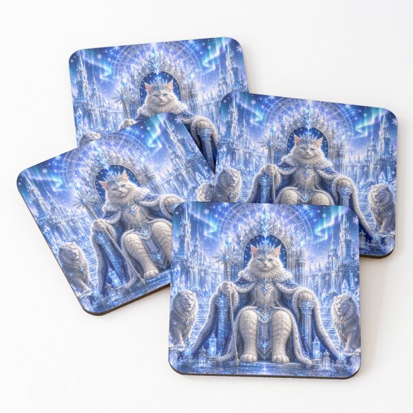 Item preview, Future Dream Escapes Celestial Frost King Ice Throne Fantasy Art designed and sold by Mindworx21.