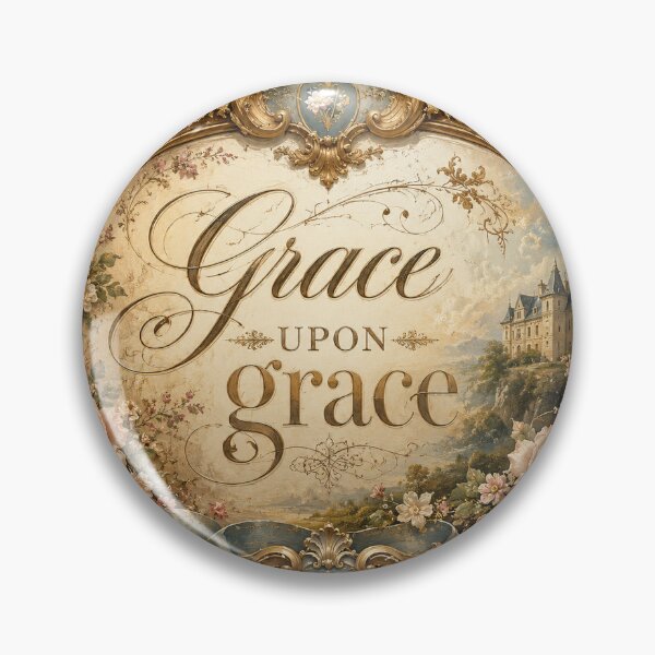 Artikelvorschau, Grace Upon Grace Vintage Floral Christian Design entworfen und verkauft von NaphDesigns.
