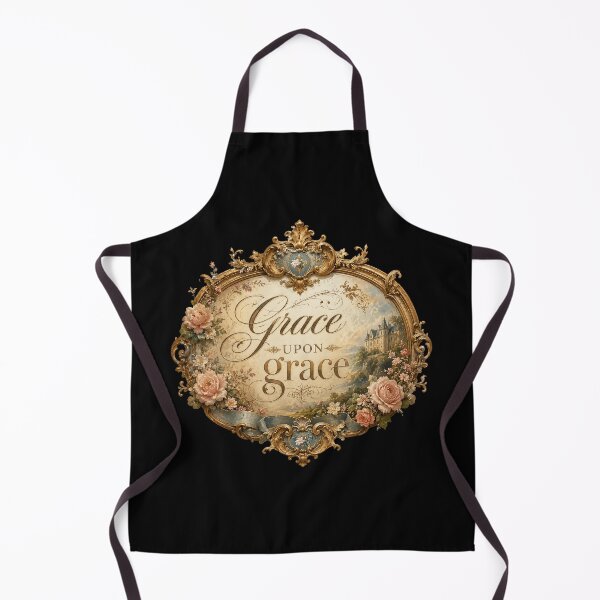 Item preview, Grace Upon Grace Vintage Floral Christian Design designed and sold by NaphDesigns.