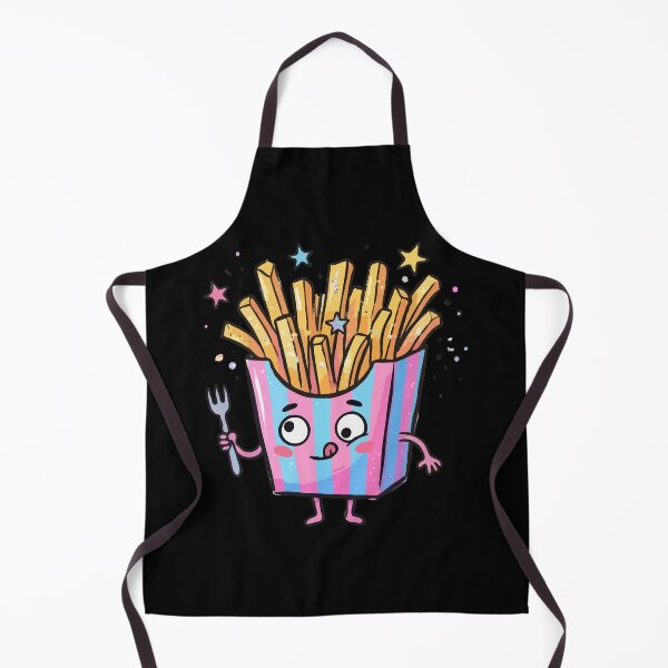 Item preview, Kawaii Striped French Fries Box designed and sold by Emegan Print Art.
