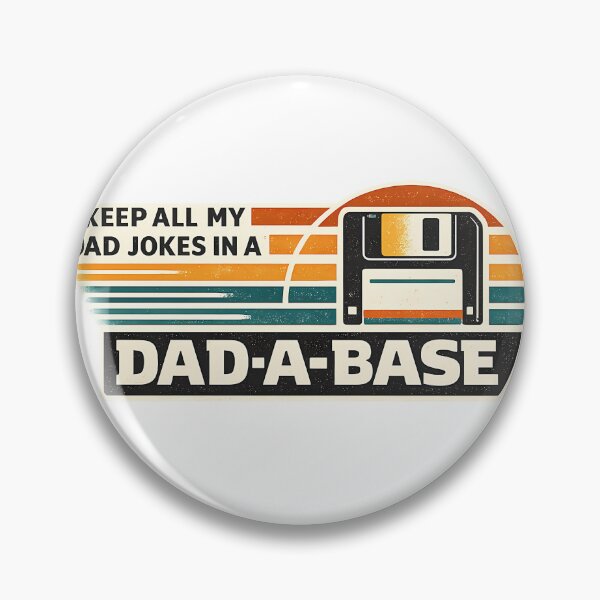 Item preview, Dad Jokes Dad-A-Base Floppy Disk Tech Pun designed and sold by chattsuede.