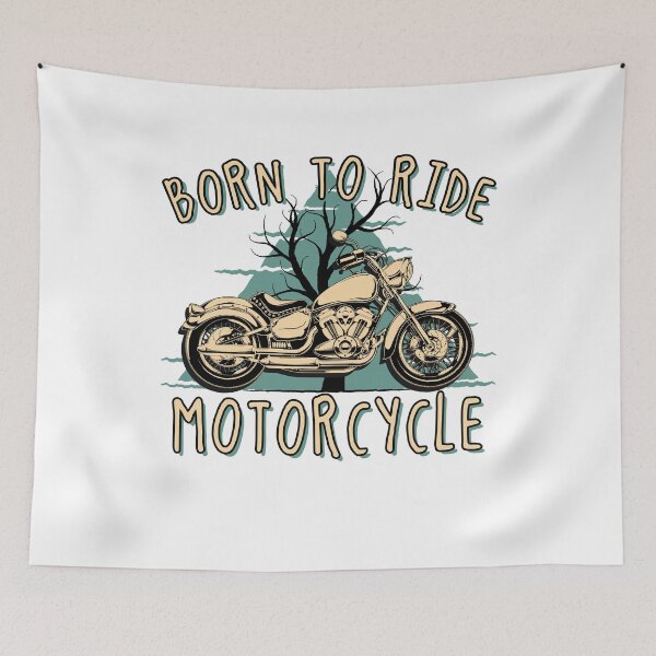 Aperçu de l'œuvre Born to Ride Motorcycle créée et vendue par EichStore.