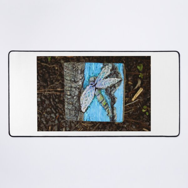Item preview, Dragonfly Perched On Tree Bark designed and sold by Cynthia48.