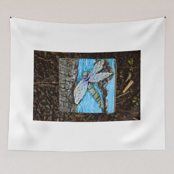 Item preview, Dragonfly Perched On Tree Bark designed and sold by Cynthia48.