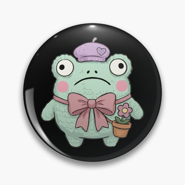 Item preview, Mint Beret Ribbiting Gardener Portrait designed and sold by Emegan Print Art.