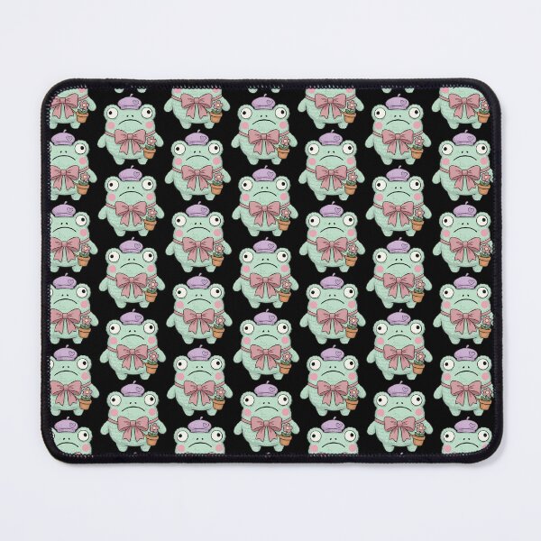 Item preview, Mint Beret Ribbiting Gardener Portrait designed and sold by Emegan Print Art.