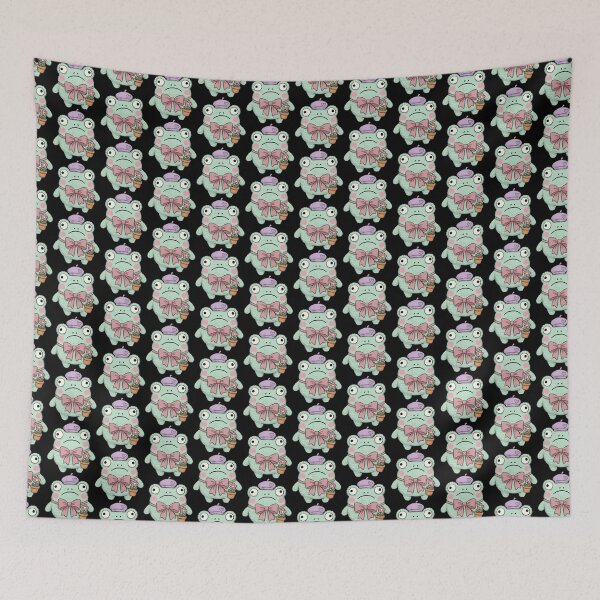 Item preview, Mint Beret Ribbiting Gardener Portrait designed and sold by Emegan Print Art.