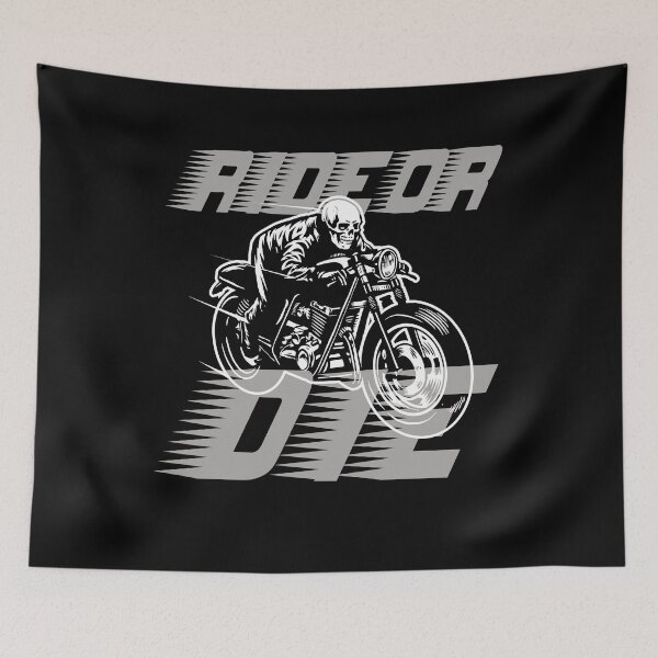 Item preview, Ride or Die Skeleton Biker – Cool Motorcycle Gift for Dads designed and sold by EichStore.