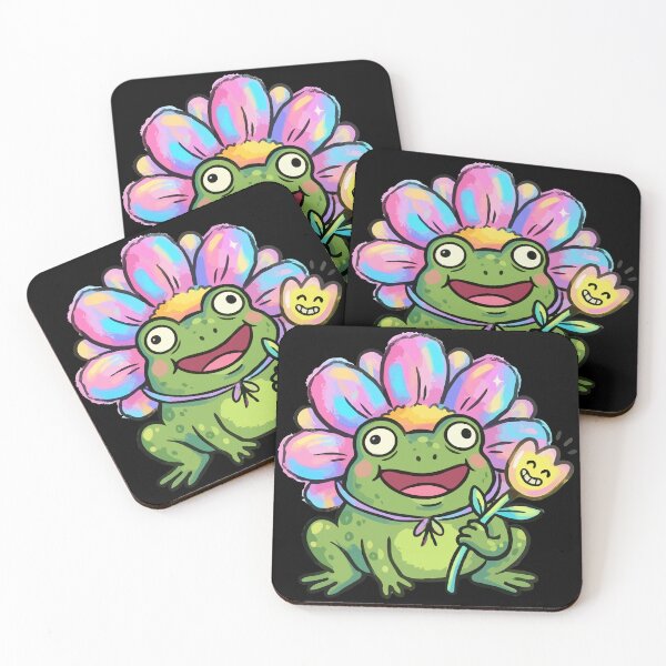 Item preview, Cheerful Iridescent Petal Headwear Amphibian designed and sold by Emegan Print Art.