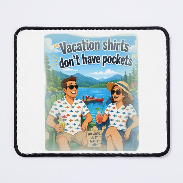 Item preview, Vacation Shirts Don’t Have Pockets Funny Lake Vacation Cartoon Art designed and sold by TerScott.