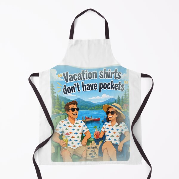 Item preview, Vacation Shirts Don’t Have Pockets Funny Lake Vacation Cartoon Art designed and sold by TerScott.