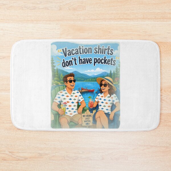 Item preview, Vacation Shirts Don’t Have Pockets Funny Lake Vacation Cartoon Art designed and sold by TerScott.