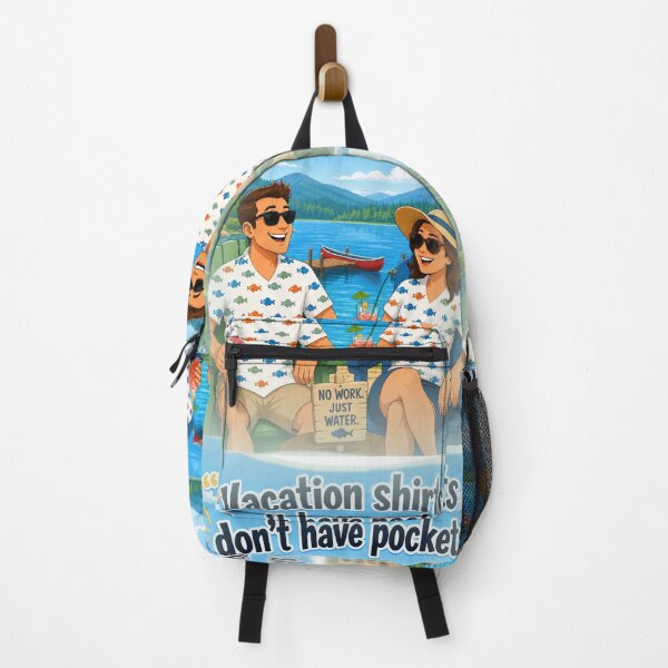 Item preview, Vacation Shirts Don’t Have Pockets Funny Lake Vacation Cartoon Art designed and sold by TerScott.
