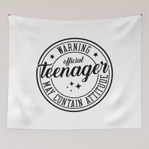Item preview, Warning Official Teenager May Contain Attitude 13th Birthday designed and sold by JanetteNWillis.