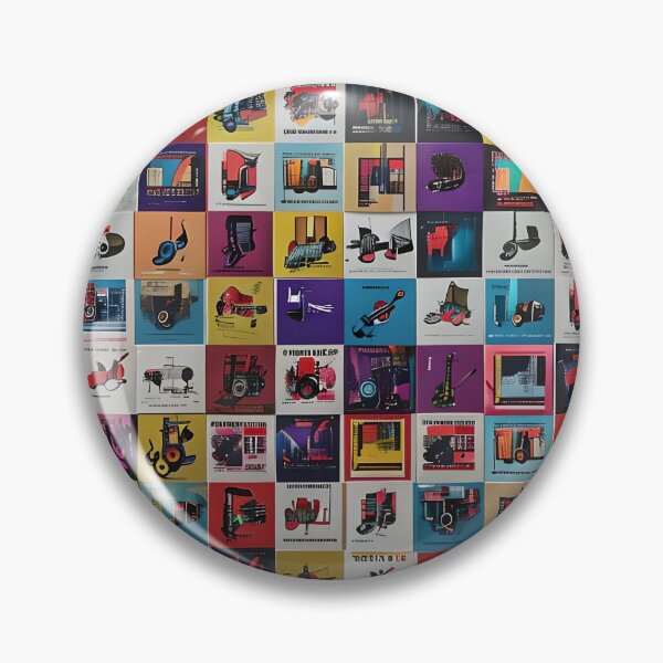 Item preview, Modern Retro Product – Bauhaus Style Colorful Design Collage designed and sold by GiftLore Studio.