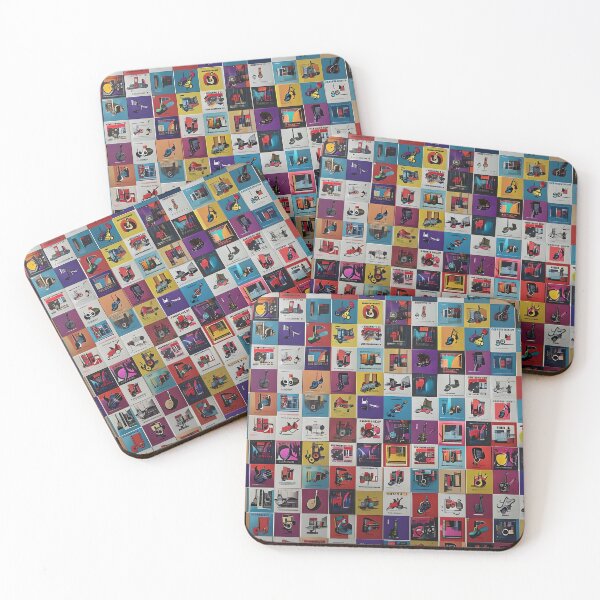 Item preview, Modern Retro Product – Bauhaus Style Colorful Design Collage designed and sold by GiftLore Studio.