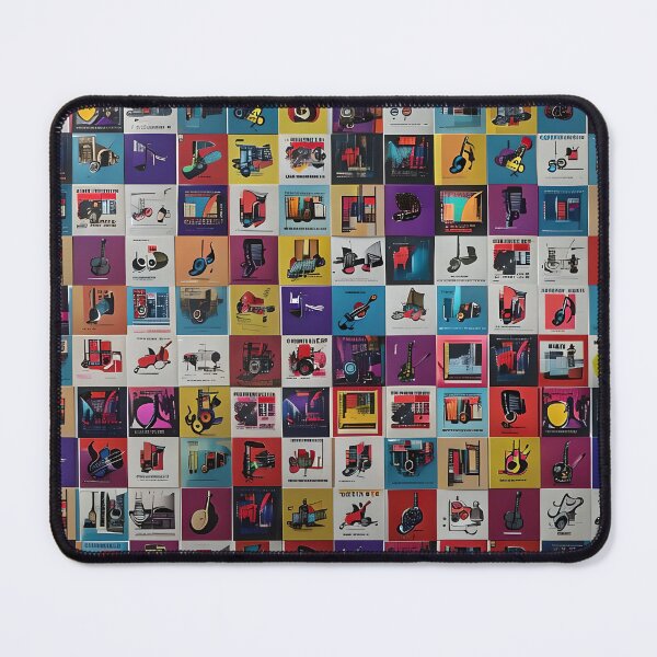 Item preview, Modern Retro Product – Bauhaus Style Colorful Design Collage designed and sold by GiftLore Studio.