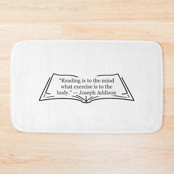Item preview, Reading Is to the Mind What Exercise Is to the Body — Joseph Addison Quote designed and sold by The Prose Atelier.
