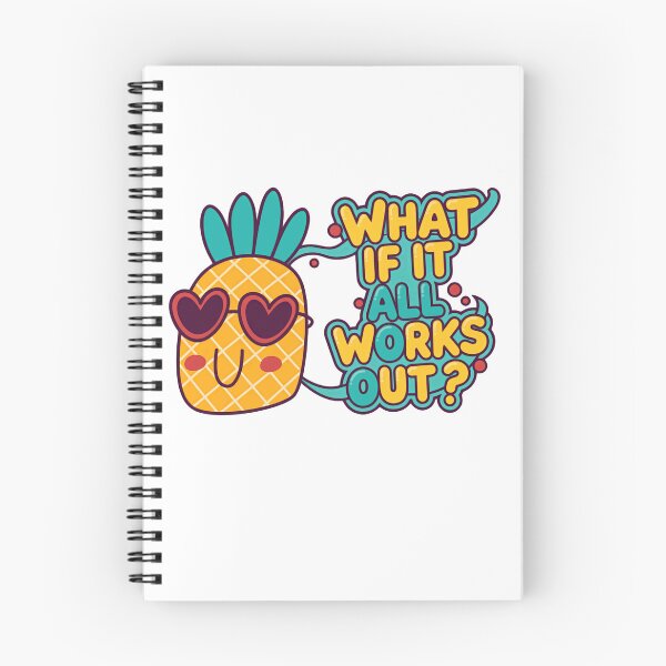 Item preview, What If It All Works Out Optimism Pineapple Positive Vibes designed and sold by RetroMini2026.