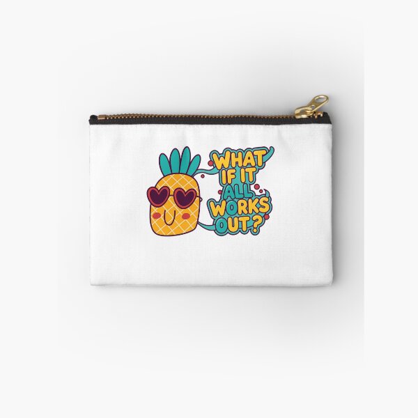 Item preview, What If It All Works Out Optimism Pineapple Positive Vibes designed and sold by RetroMini2026.