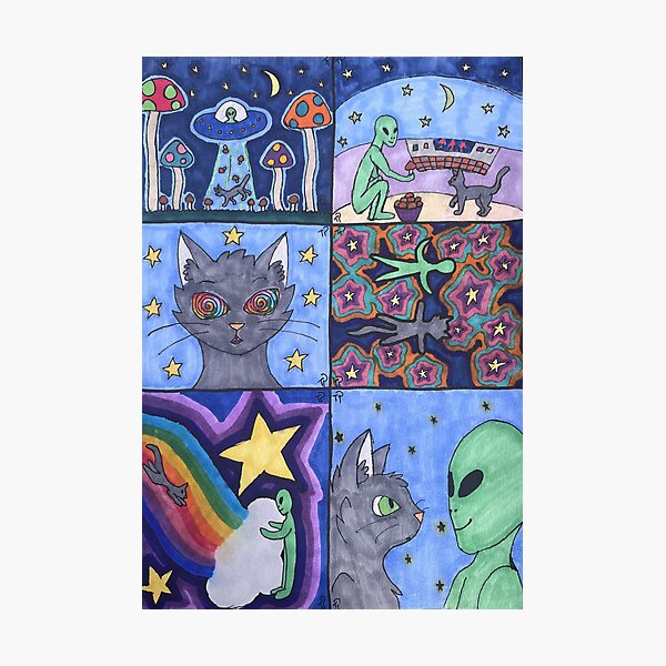 Item preview, Cat Abduction by Alien Friend designed and sold by lilpoltergeist.