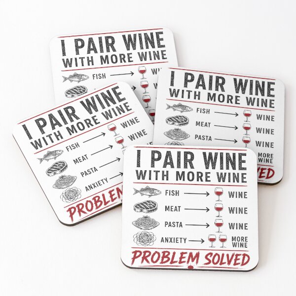 Item preview, Pair Wisely Wine Humor Design White designed and sold by Anime-Wine.