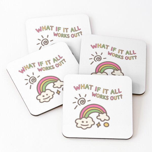 Item preview, What If It All Works Out Optimist Positive Thinking Motivation designed and sold by RetroMini2026.