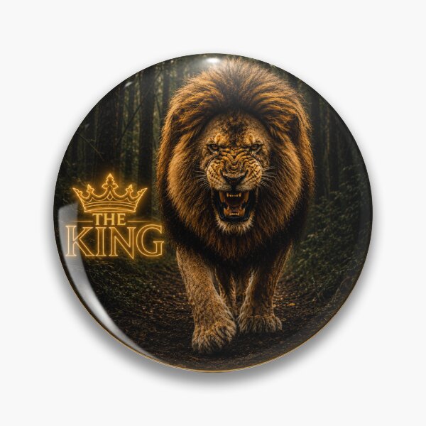 Item preview, The King Lion 5D Art – Majestic Roaring Lion with Neon Crown | Powerful Wildlife Statement Design designed and sold by Imagetore.