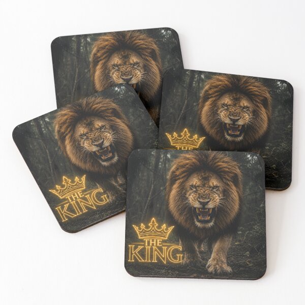 Item preview, The King Lion 5D Art – Majestic Roaring Lion with Neon Crown | Powerful Wildlife Statement Design designed and sold by Imagetore.